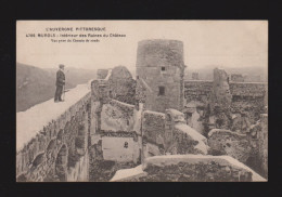 CPA - 63 - Murols - Intérieur Des Ruines Du Château - Animée - Circulée En 1922 - Other & Unclassified