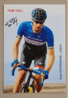 Autographe Tom Thill Team Differdange Losch - Ciclismo