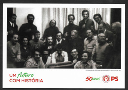 Portugal Entier Postal 2023 PS Partido Socialista Parti Socialiste 50 Ans Stationery Socialist Party 50 Years - Ganzsachen