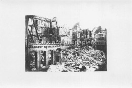 PHOTO THIONVILLE RUINES DE LA GUERRE DE 1870 - 5 PARIZOT RESTAURATEUR - Thionville