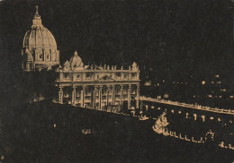 AD298 Roma - Basilica Di San Pietro - Panorama Notturno - Notte Nuit Night Nacht Noche / Non Viaggiata - San Pietro