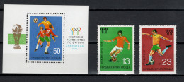 Bulgaria 1978 Football Soccer World Cup Set Of 2 + S/s MNH - 1978 – Argentina