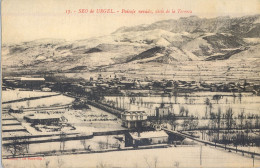 PAISAJE NEVADO , VISTO DE LA TORRETA , ED. LA MARAVILLA  Nº 17  - SEO DE URGEL / SEU D'URGELL , T.P. NO CIRCULADA - Lérida