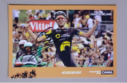 Autographe Lilian Calmejane Direct Energie 2018 Eurosport - Cycling