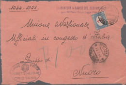 ITALIA - Storia Postale Regno - 1933 - 1 Segnatasse - Lettera Con Affrancatura A Carico Del Destinatario - Solo Frontesp - Marcofilie