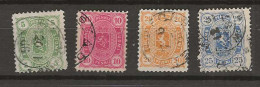 1885 USED Finland Mi 20-23 - Used Stamps