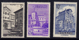 Monaco // 1943 // Vues De La Principauté  Timbres Neufs** MNH  No. Y&T 258-259-261 - Ongebruikt