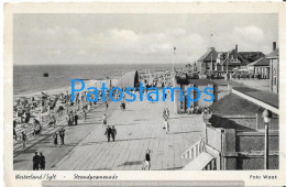 228470 GERMANY WESTERLAND SYLT BEACH PROMENADE POSTAL POSTCARD - Autres & Non Classés