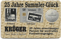Germany - Krüger - 25 Jahre Sammler-Glück - O 0266 - 10.1992, 12DM, 11.000ex, Mint - O-Serie : Serie Clienti Esclusi Dal Servizio Delle Collezioni