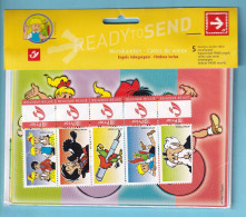 DUOSTAMP Bandes Dessinées Jommeke Jef Nys  5 Cartes Sans Texte Enveloppes Timbres Prior Assortis READY TO SEND - Ungebraucht