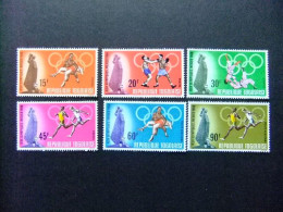 55 TOGO REPUBLIQUE TOGOLAISE 1968 / JUEGOS OLIMPICOS MEXICO / YVERT 582 / 85 + PA 97 / 98 ** MNH - Verano 1968: México