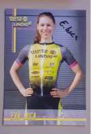 Autographe Eva Luca Lindig Max Solar - Ciclismo