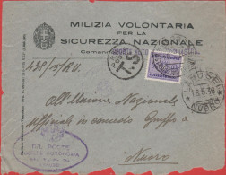 ITALIA - Storia Postale Regno - 1936 - 50c Segnatasse - Lettera Con Affrancatura A Carico Del Destinatario - Solo Fronte - Marcofilie