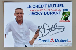 Autographe Jacky Durand Credit Mutuel - Ciclismo