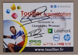 Autographe Christophe Moreau Touiller - Cyclisme