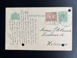 NETHERLANDS 1919 POSTCARD HENGELO (OV) TO HILVERSUM 20-12-1919 NEDERLAND - Postal Stationery