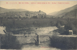 ANTIGUO PUENTE SOBRE EL RIO BALIRA , ED. LABOUCHE / J.A.O.M. Nº 20  - SEO DE URGEL / SEU D'URGELL , T.P.  NO CIRCULADA - Lérida