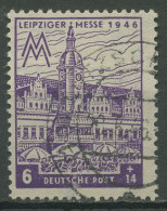 SBZ West-Sachsen 1946 Leipziger Messe WZ Y M. Plattenfehler 162 AY IV Gestempelt - Sonstige & Ohne Zuordnung