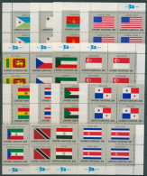 UNO New York 1981 Flaggenserie Komplett 4er-Block 373/88 Postfrisch (SG14415) - Nuovi