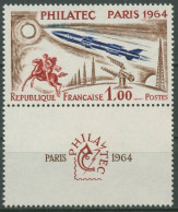 Frankreich 1964 Philatec Paris Postreiter Funktürme Raketen 1480 ZF Postfrisch - Unused Stamps