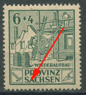 SBZ Provinz Sachsen 1946 Wiederaufbau Mit Plattenfehler 87 A VIII Postfrisch - Other & Unclassified