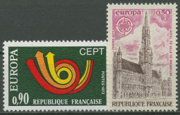 Frankreich 1973 Europa CEPT Brüssel Rathaus Posthorn 1826/27 Postfrisch - Ungebraucht