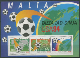 Malta 1994 Fußball-WM USA Block14 Postfrisch (C90474) - Malte