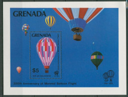 Grenada 1983 Luftfahrt Heißluftballon Block 116 Postfrisch (C94539) - Grenade (1974-...)