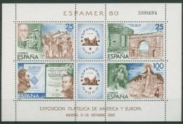 Spanien 1980 ESPAMER'80 Madrid Künste Block 21 Postfrisch (C91707) - Blokken & Velletjes