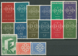 EUROPA CEPT Jahrgang 1959 Postfrisch Komplett (8 Länder) (SG18777) - Años Completos