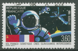 Frankreich 1989 UdSSR Weltraumflug Raumstation MIR 2707 Gestempelt - Gebraucht