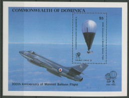 Dominica 1983 200 Jahre Luftfahrt Ballonfahrt Block 83 Postfrisch (C93960) - Dominique (1978-...)