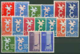 EUROPA CEPT Jahrgang 1958 Postfrisch Komplett (8 Länder) (SG18774) - Années Complètes