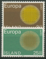 Island 1970 Europa CEPT Flechtwerk 442/43 Postfrisch - Nuovi