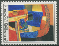 Frankreich 1986 Zeitgenössische Kunst Gemälde Maurice Estéve 2544 Gestempelt - Gebruikt