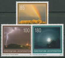 Liechtenstein 2007 Naturphänomene Regenbogen Blitz Komet 1464/66 Postfrisch - Neufs