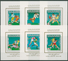 Libyen 1985 Fußball-WM '86 In Mexiko Block 100/05 A Postfrisch (C29187) - Libia