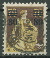 Schweiz 1915 Freimarke Mit Aufdruck 127 Gestempelt - Usados