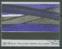 Frankreich 1986 Zeitgenössische Kunst Gemälde Pierre Soulages 2585 Gestempelt - Gebraucht