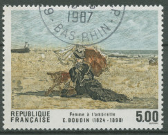 Frankreich 1987 Kunst Gemälde Eugéne Boudin 2608 Gestempelt - Used Stamps
