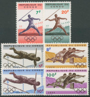 Kongo (Kinshasa) 1964 Olympische Sommerspiele Tokio 169/74 Postfrisch - Ungebraucht