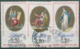 Frankreich 1989 Revolution Menschenrechte Sinnbilder 2708+2715+2720 Gestempelt - Used Stamps