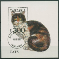 Tansania 1992 Europäische Katze Block 201 Gestempelt (C40264) - Tanzanie (1964-...)