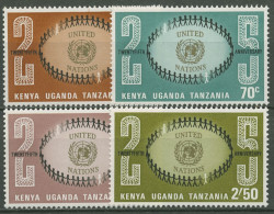 Ostafrikanische Gem. 1970 25 J. Vereinte Nationen UNO 209/12 Postfrisch - Kenya, Oeganda & Tanzania