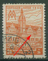 SBZ West-Sachsen 1946 Leipziger Messe Mit Plattenfehler 164 AX II Gestempelt - Other & Unclassified
