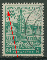 SBZ West-Sachsen 1946 Leipziger Messe WZ Y Plattenfehler 165 AY V Gestempelt - Altri & Non Classificati