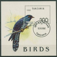 Tansania 1992 Vögel Europäischer Kuckuck Block 190 Gestempelt (C40263) - Tanzanie (1964-...)