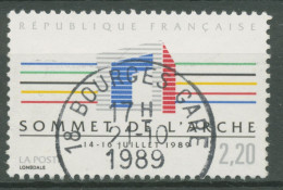 Frankreich 1989 Weltwirtschaftsgipfel Paris Arche De La Défense 2733 Gestempelt - Used Stamps