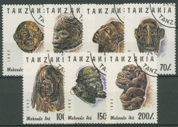 Tansania 1992 Makonde-Kunst Gesichtsmasken 1437/43 Gestempelt - Tanzanie (1964-...)