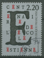 Frankreich 1989 Graphik Kunst Schule Ècole Estienne 2699 Gestempelt - Used Stamps